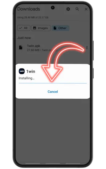 Open 1Win APK